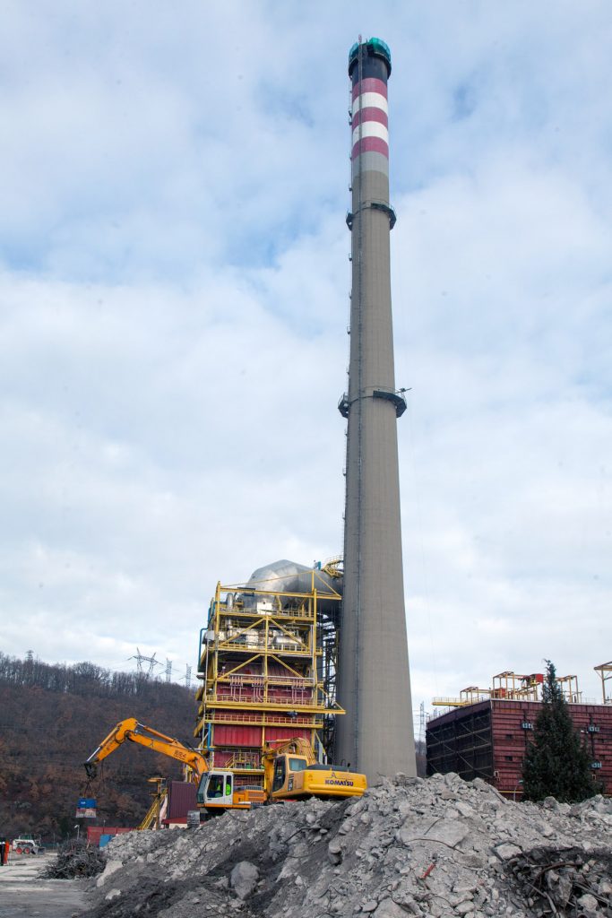 Desmantelamiento de la Central Térmica de Velilla del Río Carrión. Palencia 2021