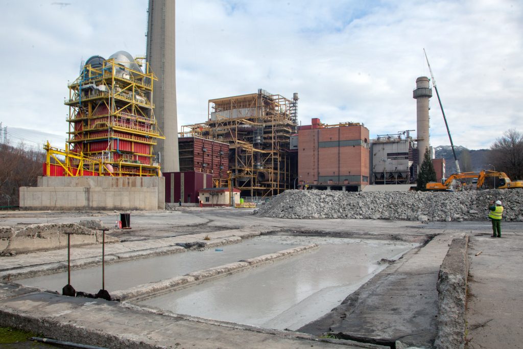 Desmantelamiento de la Central Térmica de Velilla del Río Carrión. Palencia 2021