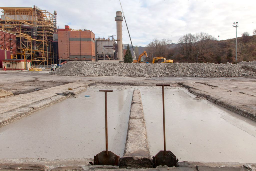 Desmantelamiento de la Central Térmica de Velilla del Río Carrión. Palencia 2021