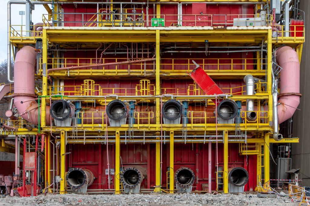 Desmantelamiento de la Central Térmica de Velilla del Río Carrión. Palencia 2021