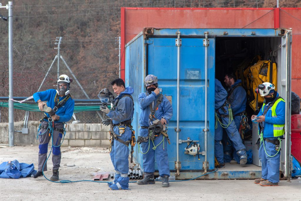 Desmantelamiento de la Central Térmica de Velilla del Río Carrión. Palencia 2021