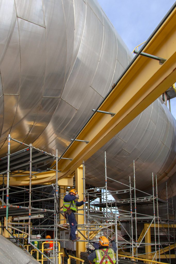 Desmantelamiento de la Central Térmica de Velilla del Río Carrión. Palencia 2021