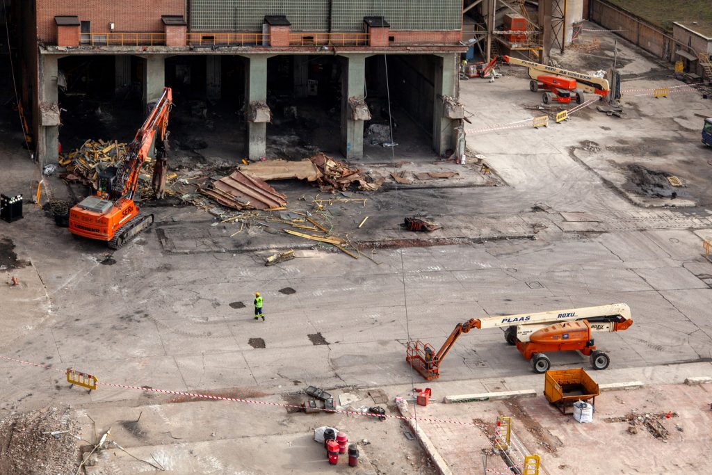 Desmantelamiento de la Central Térmica de Velilla del Río Carrión. Palencia 2021