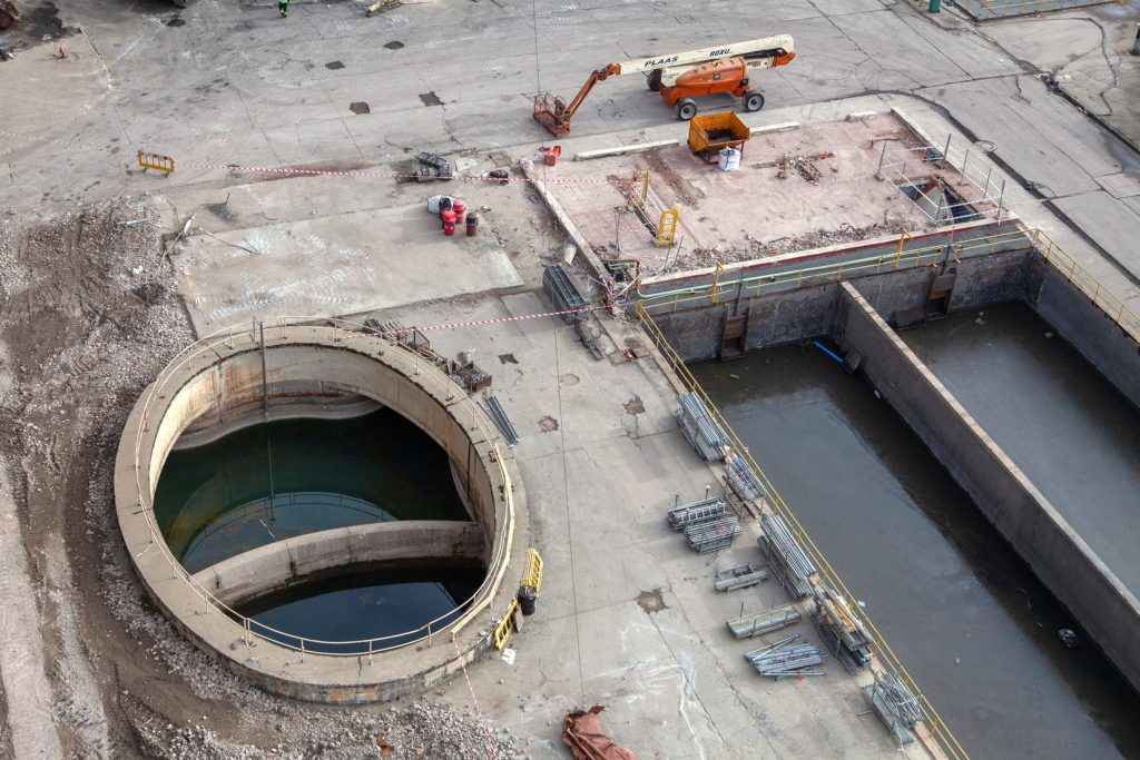 Desmantelamiento de la Central Térmica de Velilla del Río Carrión. Palencia 2021