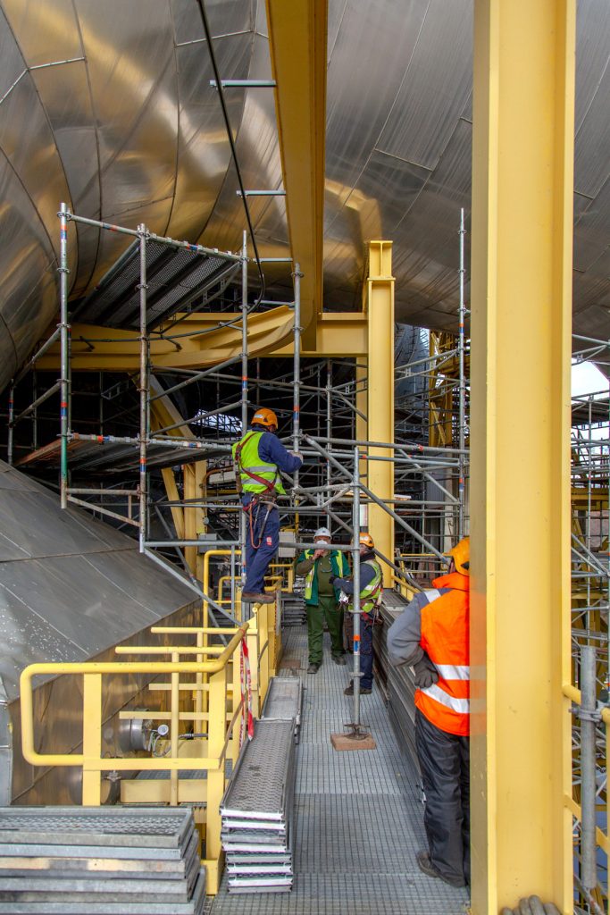 Desmantelamiento de la Central Térmica de Velilla del Río Carrión. Palencia 2021