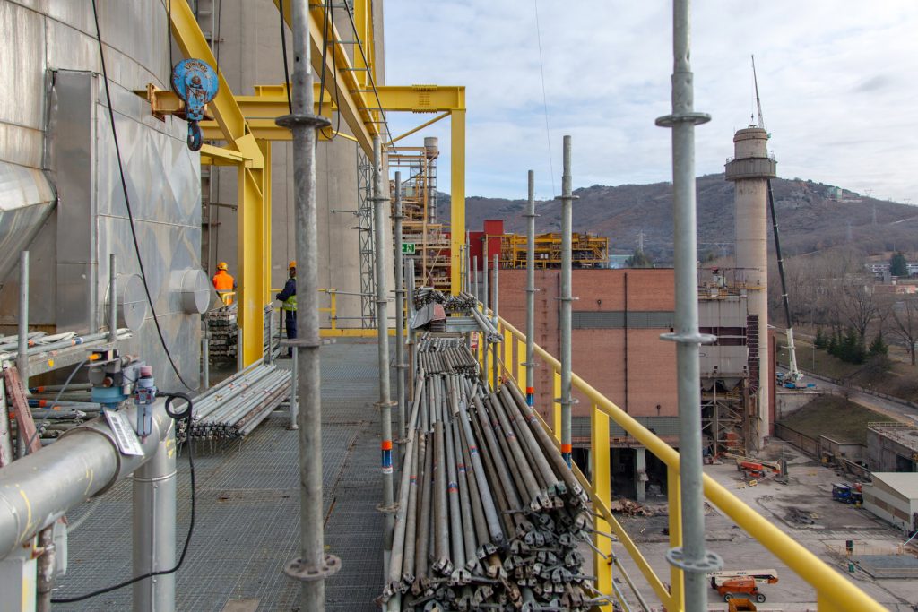 Desmantelamiento de la Central Térmica de Velilla del Río Carrión. Palencia 2021
