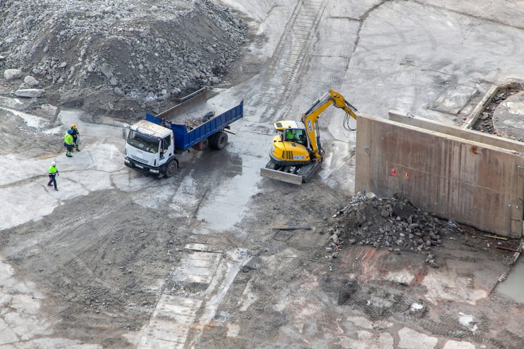Desmantelamiento de la Central Térmica de Velilla del Río Carrión. Palencia 2021