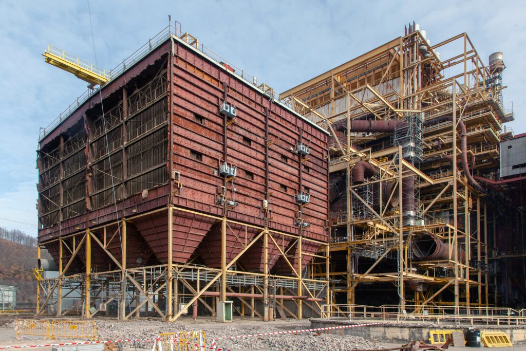 Desmantelamiento de la Central Térmica de Velilla del Río Carrión. Palencia 2021