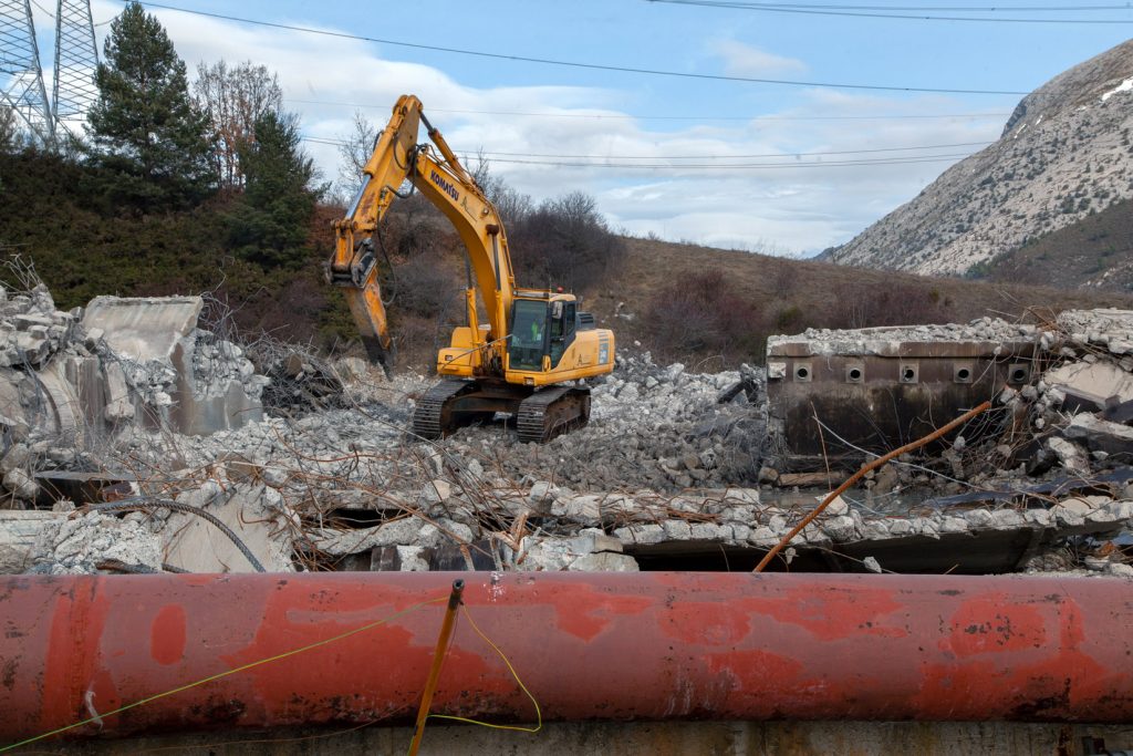 Desmantelamiento de la Central Térmica de Velilla del Río Carrión. Palencia 2021