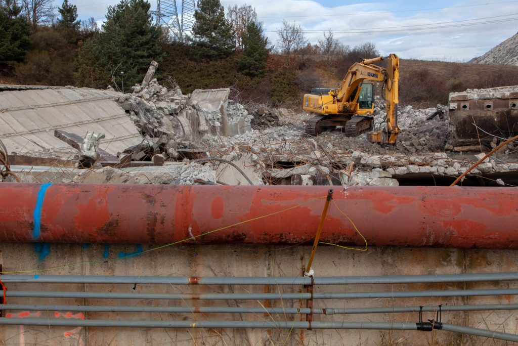 Desmantelamiento de la Central Térmica de Velilla del Río Carrión. Palencia 2021