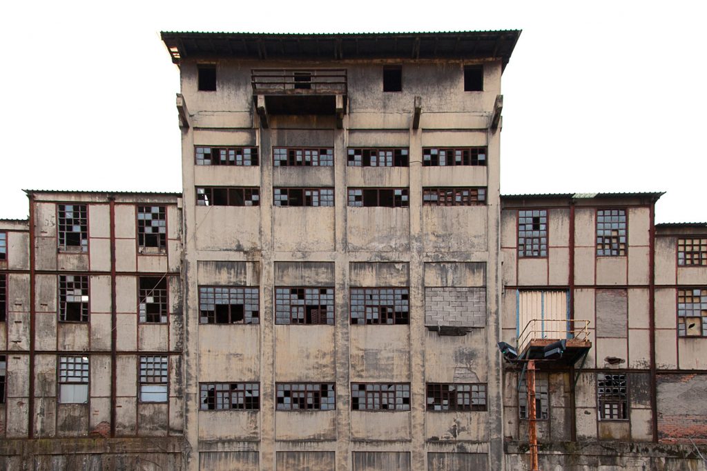 Instalaciones abandonadas del lavadero de La Recuelga, de Antracitas de Fabero. Santa Cruz del Sil. Páramo del Sil. León 2018