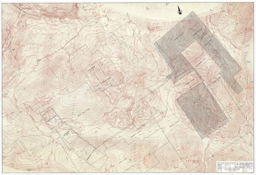PLN 17 – TOMO 6 MSP. Grupo Carrasconte. Plano escala 1:5000. Concesiones Carrasconte zona Este. Fecha indeterminada