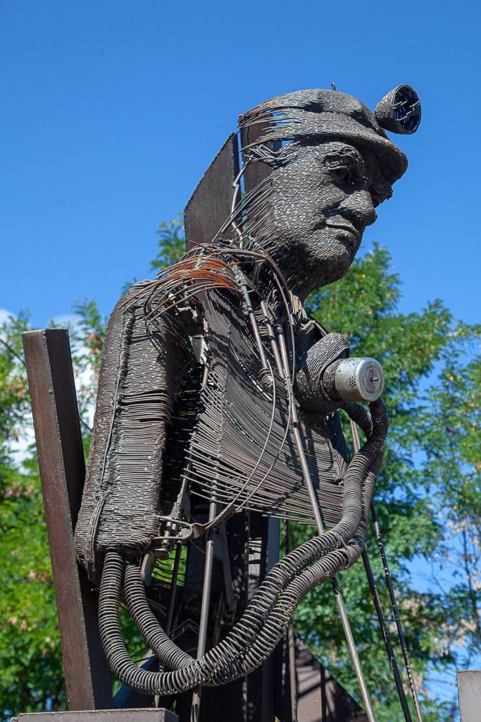 Monumento minero de las antiguas instalaciones de la Mina Petrila. Petrila. Rumania 2021