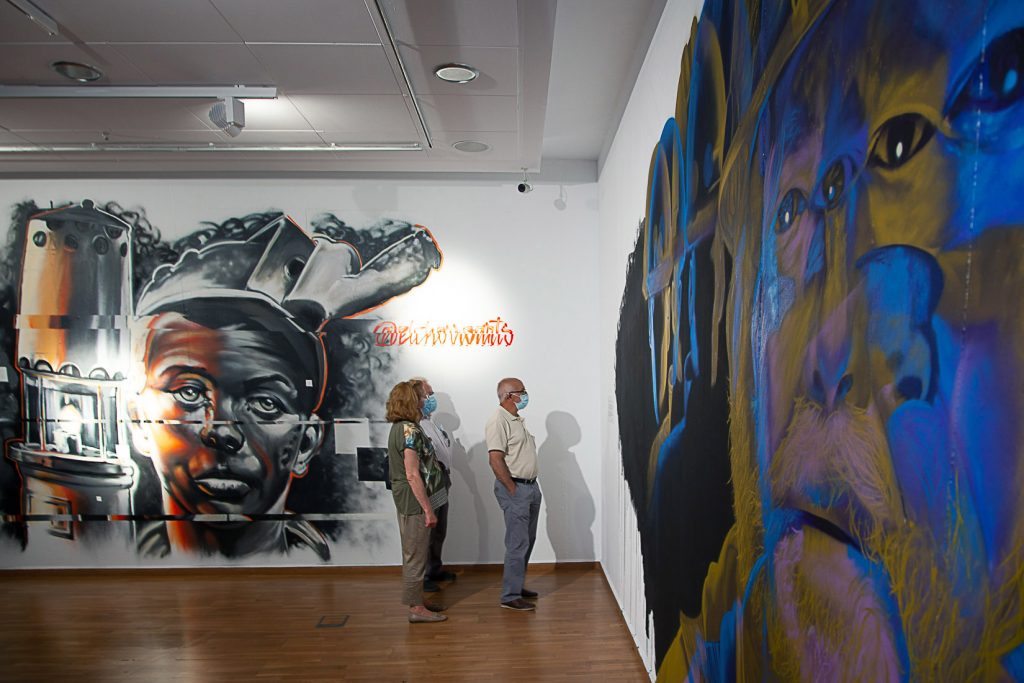 Inauguración de la exposición del carbón al grafiti. Museo de la siderurgia y la minería de Castilla y León. Sabero. León 2021