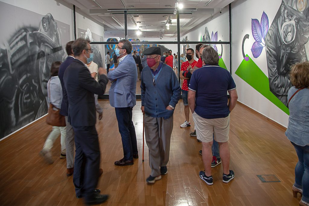 Inauguración de la exposición del carbón al grafiti. Museo de la siderurgia y la minería de Castilla y León. Sabero. León 2021