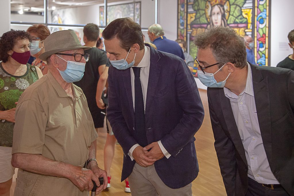 Inauguración de la exposición del carbón al grafiti. Museo de la siderurgia y la minería de Castilla y León. Sabero. León 2021