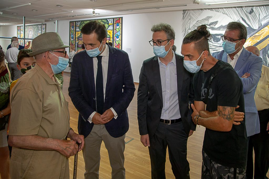 Inauguración de la exposición del carbón al grafiti. Museo de la siderurgia y la minería de Castilla y León. Sabero. León 2021