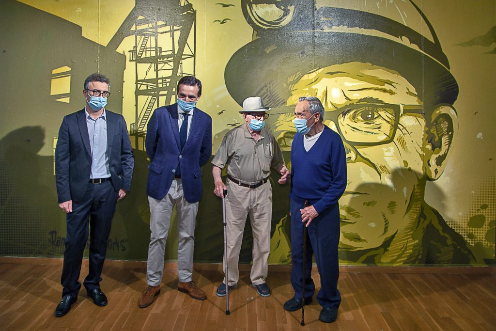 Inauguración de la exposición del carbón al grafiti. Museo de la siderurgia y la minería de Castilla y León. Sabero. León 2021