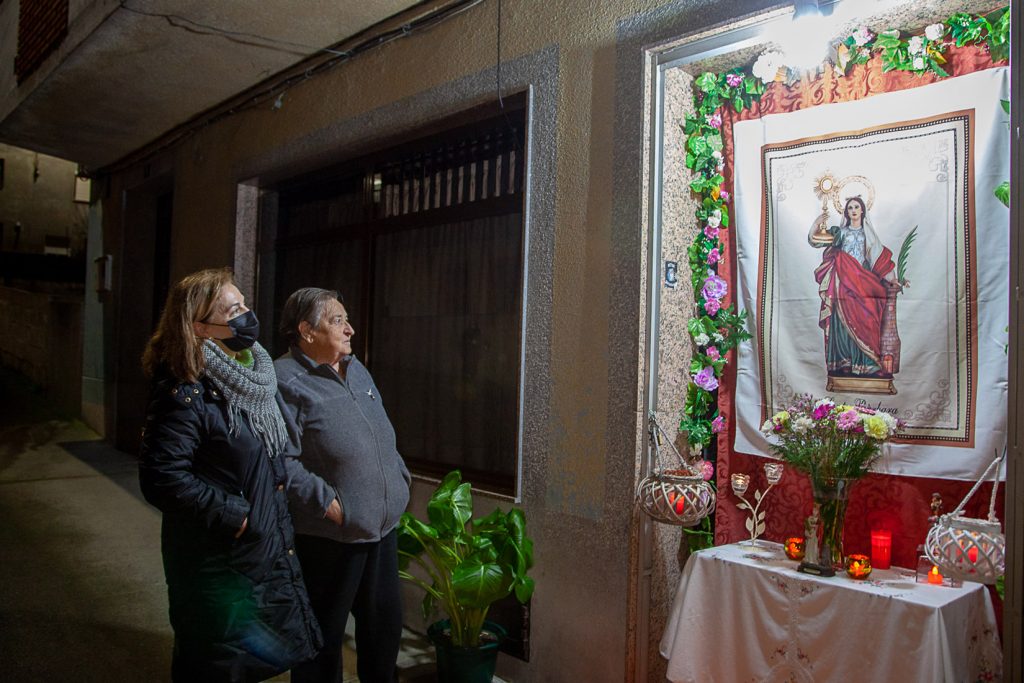 Procesión Minera el día de Santa Barbara. Fabero. León 2021