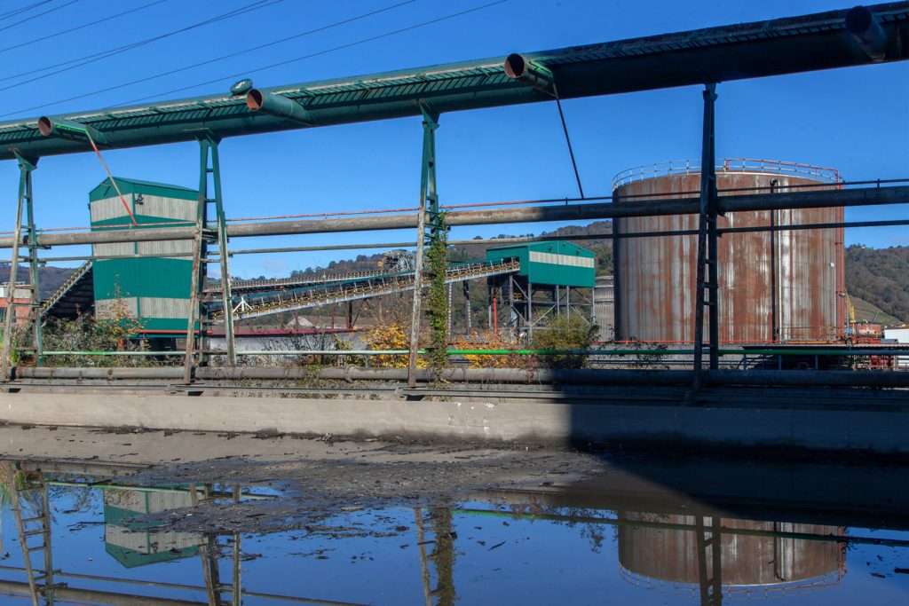 Desmantelamiento de la Central Térmica de Lada. Iberdrola. Langreo. Asturias 2021
