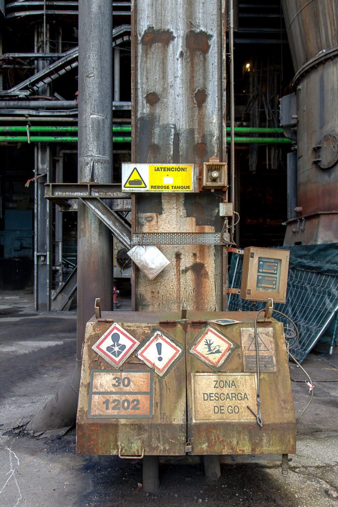 Desmantelamiento de la Central Térmica de Lada. Iberdrola. Langreo. Asturias 2021