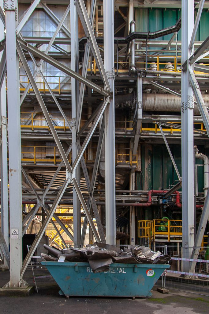 Desmantelamiento de la Central Térmica de Lada. Iberdrola. Langreo. Asturias 2021