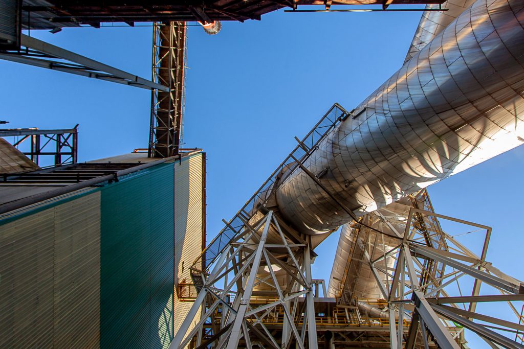 Desmantelamiento de la Central Térmica de Lada. Iberdrola. Langreo. Asturias 2021