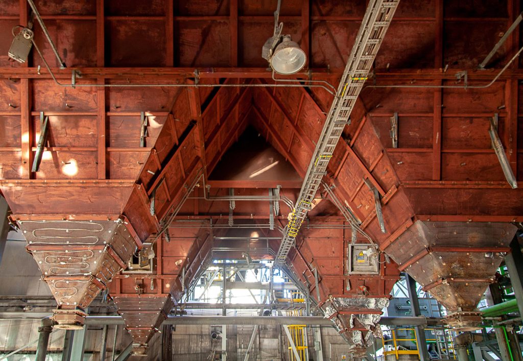 Desmantelamiento de la Central Térmica de Lada. Iberdrola. Langreo. Asturias 2021