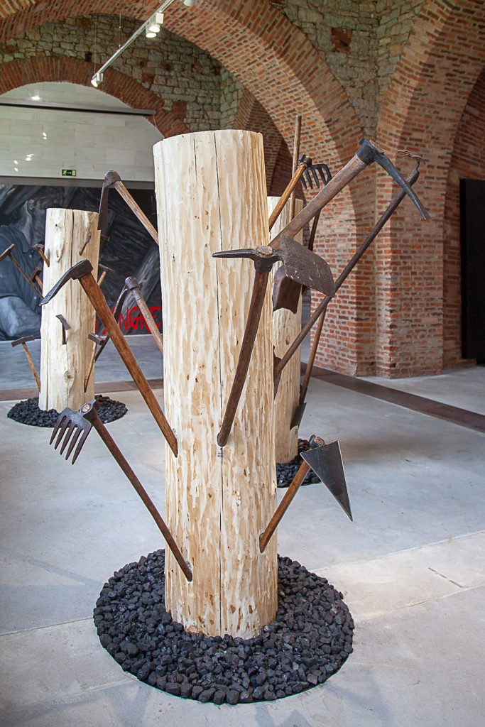 Exposición de Herramientas mineras. A sangre. Museo de la Siderurgia y la Minería de Castilla y León. Sabero 2021