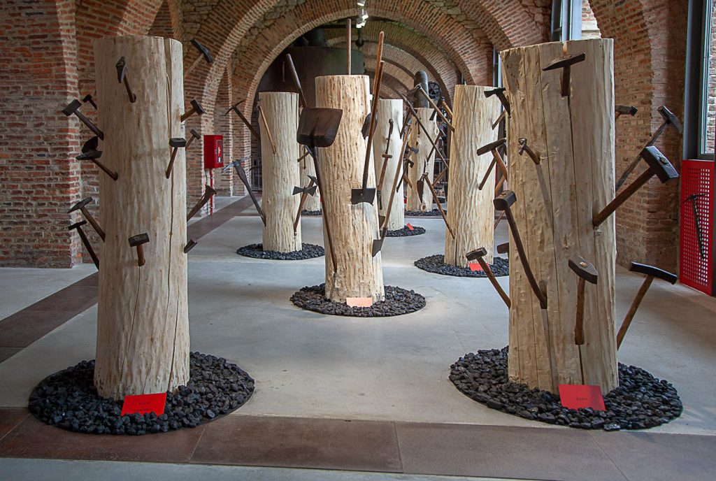 Exposición de Herramientas mineras. A sangre. Museo de la Siderurgia y la Minería de Castilla y León. Sabero 2021