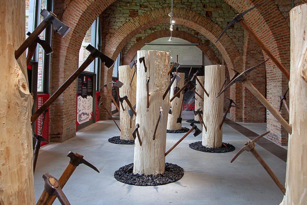 Exposición de Herramientas mineras. A sangre. Museo de la Siderurgia y la Minería de Castilla y León. Sabero 2021