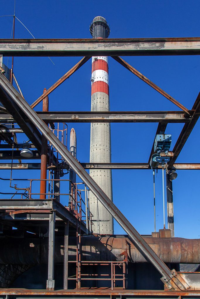 Desmantelamiento de la Central Térmica de Lada. Iberdrola. Langreo. Asturias 2021