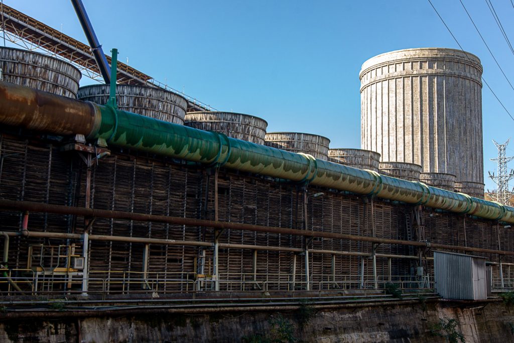 Desmantelamiento de la Central Térmica de Lada. Iberdrola. Langreo. Asturias 2021