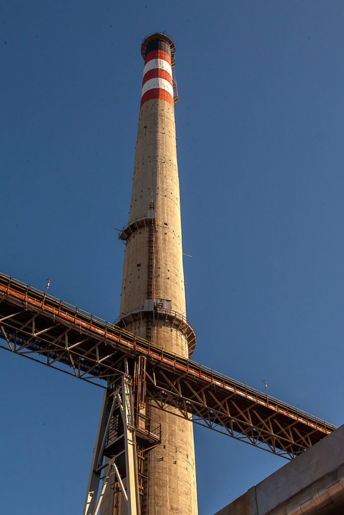 Desmantelamiento de la Central Térmica de Lada. Iberdrola. Langreo. Asturias 2021