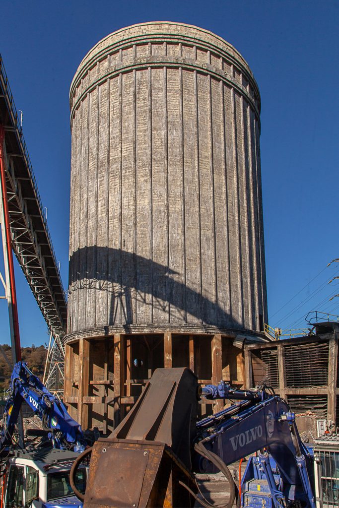 Desmantelamiento de la Central Térmica de Lada. Iberdrola. Langreo. Asturias 2021