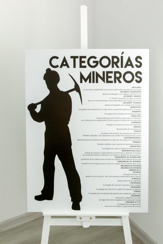 Categorías mineros. Museo Minero. Fundación Cultura Minera. Torre del Bierzo. León 2022