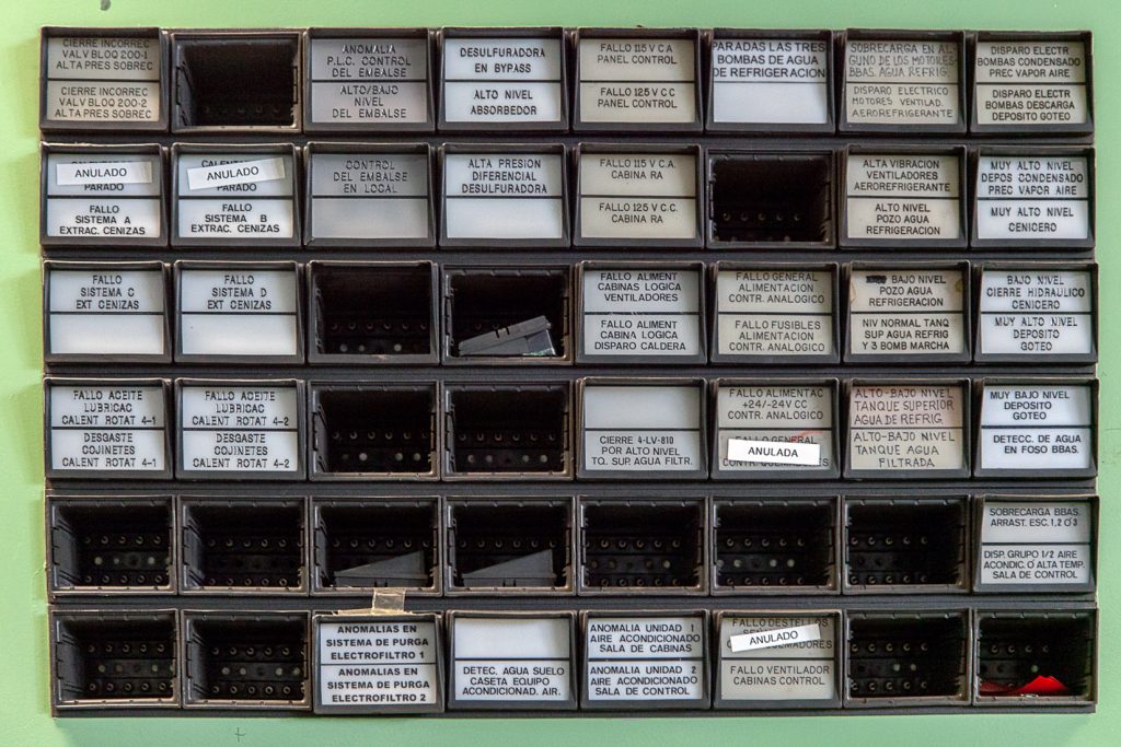 Antigua sala de control de la Central Térmica de Lada. Iberdrola. Langreo. Asturias 2021