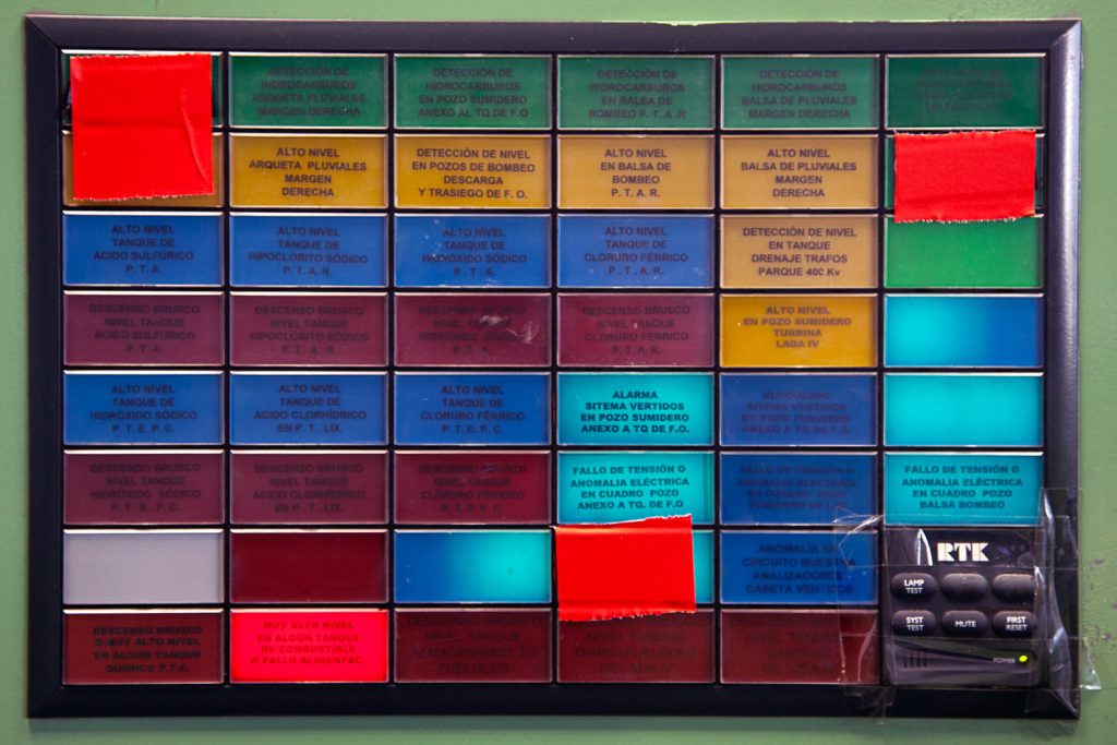 Antigua sala de control de la Central Térmica de Lada. Iberdrola. Langreo. Asturias 2021