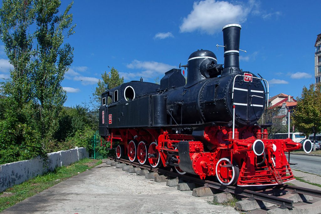 Locomotora restaurada en Petrosani. Rumanía 2021