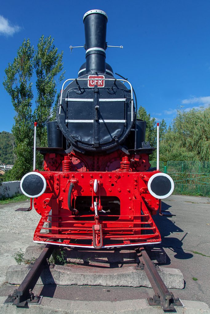 Locomotora restaurada en Petrosani. Rumanía 2021