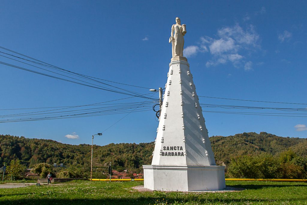 Monumento a Santa Bárbara. Petrosani. Rumanía 2021