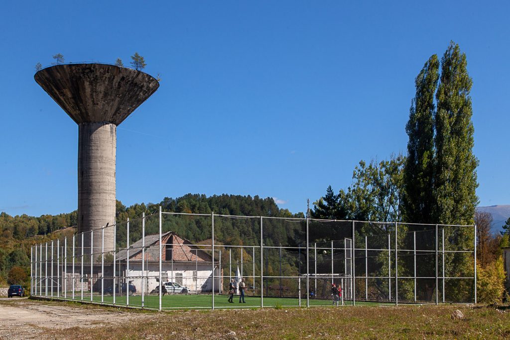 Depósito de agua. Instalaciones abandonadas de la Mina Aninoasa. Rumania 2021