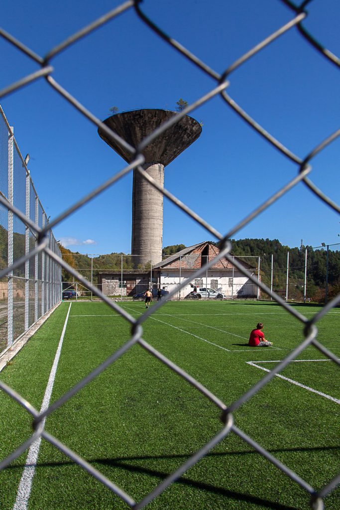Depósito de agua. Instalaciones abandonadas de la Mina Aninoasa. Rumania 2021