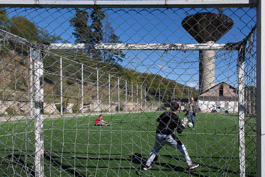 Depósito de agua. Instalaciones abandonadas de la Mina Aninoasa. Rumania 2021