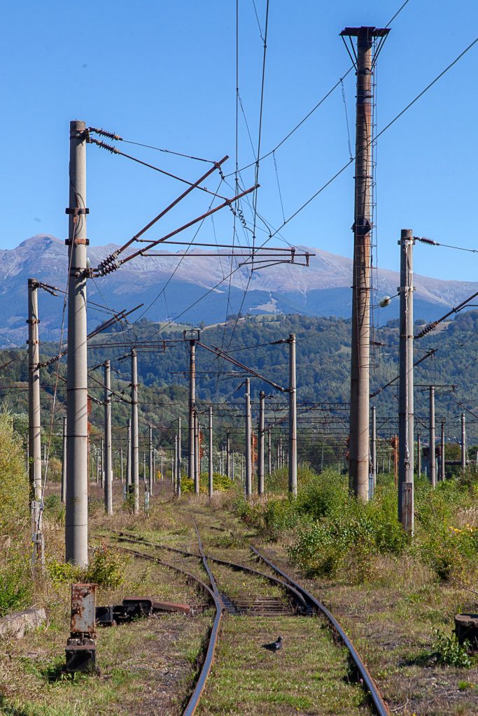 Antigua línea ferroviaria para el transporte del carbón. Aninoasa. Rumanía 2021