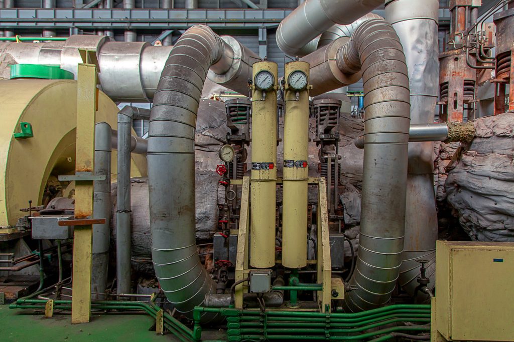 Desmantelamiento de la Central Térmica de Lada. Iberdrola. Langreo. Asturias 2021