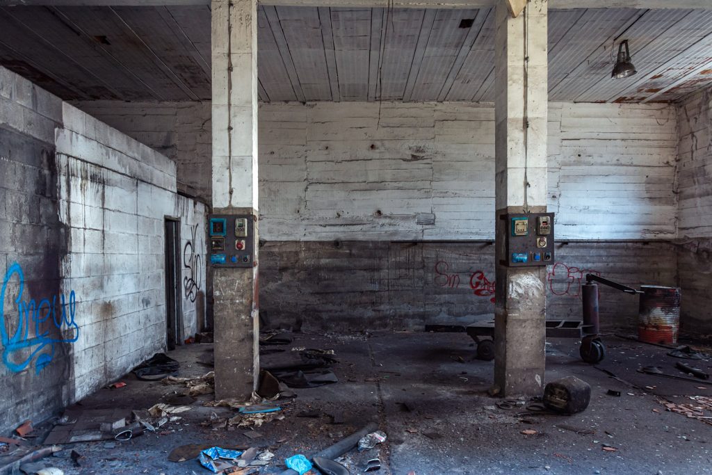 Instalaciones del Pozo Viloria. Mina carbones Viloria. Torre del Bierzo. León 2021