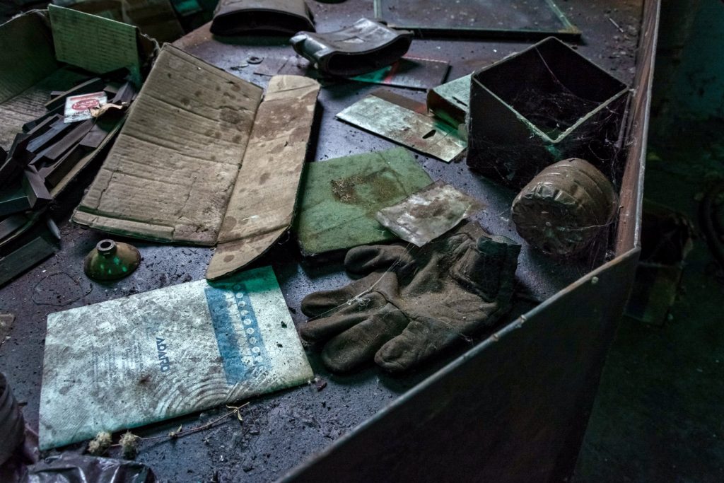 Detalle de utensilios de la Mina de Santa Cruz de Montes. Torre del Bierzo, León 2021