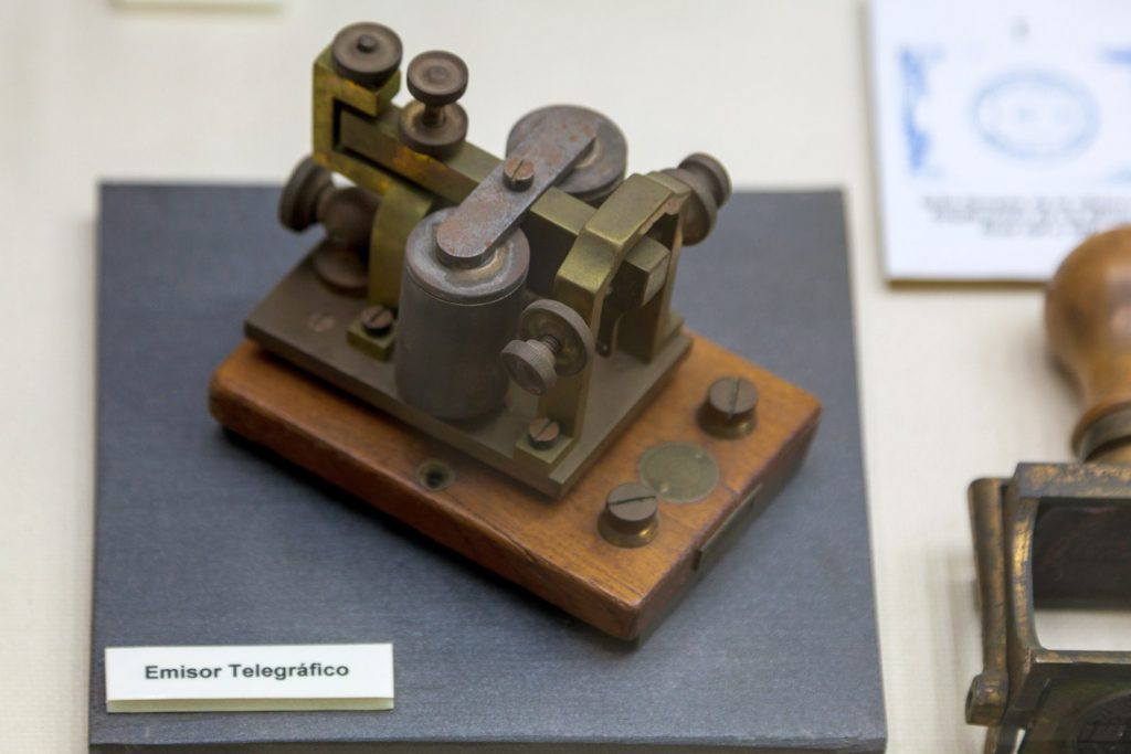 Emisor telegráfico. Museo Minero Ernest Lluch. Minas de Riotinto. Huelva 2022