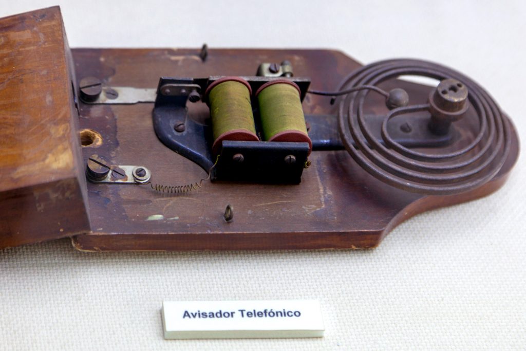 Avisador telefónico. Museo Minero Ernest Lluch. Minas de Riotinto. Huelva 2022